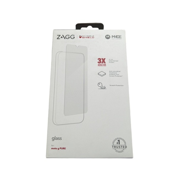Z5N ZAGG Invisibleshield Glass Screen Protector for Motorola G Pure (Only) - Picture 1 of 2